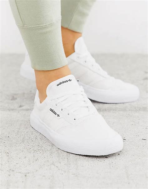 adidas originals 3mc sneakers in triple white